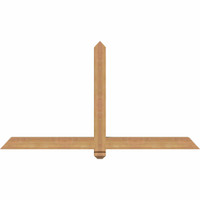 60"W x 32"H x 3 1/2"D x 3 1/2"F, 13/12 Pitch, Eugene Smooth Timber Gable Bracket, Western Red Cedar