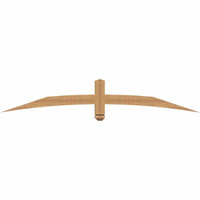 72"W x 12"H x 3 1/2"D x 3 1/2"F, 04/12 Pitch, Bellingham Smooth Timber Gable Bracket, Western Red Cedar