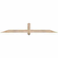 72"W x 12"H x 3 1/2"D x 3 1/2"F, 04/12 Pitch, Eugene Smooth Timber Gable Bracket, Douglas Fir