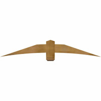 72"W x 12"H x 04"D x 6"F, 04/12 Pitch, Bellingham Rough Sawn Timber Gable Bracket, Western Red Cedar