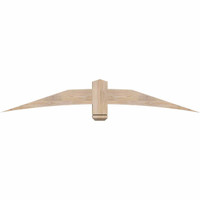 72"W x 12"H x 3 1/2"D x 5 1/2"F, 04/12 Pitch, Bellingham Smooth Timber Gable Bracket, Douglas Fir