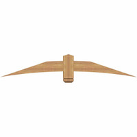72"W x 12"H x 3 1/2"D x 5 1/2"F, 04/12 Pitch, Bellingham Smooth Timber Gable Bracket, Western Red Cedar