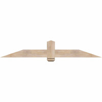 72"W x 12"H x 3 1/2"D x 5 1/2"F, 04/12 Pitch, Eugene Smooth Timber Gable Bracket, Douglas Fir