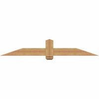 72"W x 12"H x 3 1/2"D x 5 1/2"F, 04/12 Pitch, Eugene Smooth Timber Gable Bracket, Western Red Cedar