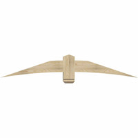 72"W x 12"H x 06"D x 6"F, 04/12 Pitch, Bellingham Rough Sawn Timber Gable Bracket, Douglas Fir