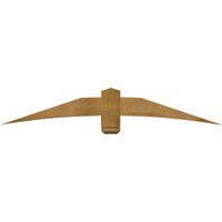 72"W x 12"H x 06"D x 6"F, 04/12 Pitch, Bellingham Rough Sawn Timber Gable Bracket, Western Red Cedar