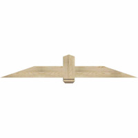 72"W x 12"H x 06"D x 6"F, 04/12 Pitch, Eugene Rough Sawn Timber Gable Bracket, Douglas Fir