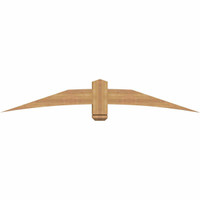 72"W x 12"H x 5 1/2"D x 5 1/2"F, 04/12 Pitch, Bellingham Smooth Timber Gable Bracket, Western Red Cedar