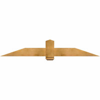 72"W x 12"H x 06"D x 6"F, 04/12 Pitch, Eugene Rough Sawn Timber Gable Bracket, Western Red Cedar