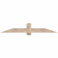 72"W x 12"H x 5 1/2"D x 5 1/2"F, 04/12 Pitch, Eugene Smooth Timber Gable Bracket, Douglas Fir