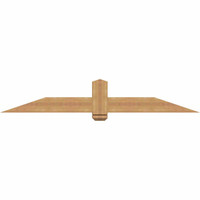 72"W x 12"H x 5 1/2"D x 5 1/2"F, 04/12 Pitch, Eugene Smooth Timber Gable Bracket, Western Red Cedar