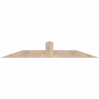 72"W x 12"H x 5 1/2"D x 5 1/2"F, 04/12 Pitch, Portland Smooth Timber Gable Bracket, Douglas Fir