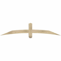 72"W x 15"H x 04"D x 4"F, 05/12 Pitch, Bellingham Rough Sawn Timber Gable Bracket, Douglas Fir