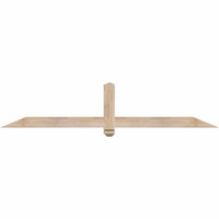 72"W x 15"H x 3 1/2"D x 3 1/2"F, 05/12 Pitch, Eugene Smooth Timber Gable Bracket, Douglas Fir