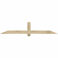 72"W x 15"H x 04"D x 4"F, 05/12 Pitch, Eugene Rough Sawn Timber Gable Bracket, Douglas Fir