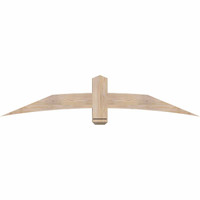 72"W x 15"H x 3 1/2"D x 5 1/2"F, 05/12 Pitch, Bellingham Smooth Timber Gable Bracket, Douglas Fir