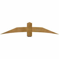 72"W x 15"H x 04"D x 6"F, 05/12 Pitch, Bellingham Rough Sawn Timber Gable Bracket, Western Red Cedar