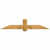 72"W x 15"H x 04"D x 6"F, 05/12 Pitch, Eugene Rough Sawn Timber Gable Bracket, Western Red Cedar
