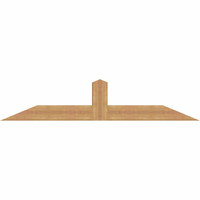 72"W x 15"H x 3 1/2"D x 5 1/2"F, 05/12 Pitch, Portland Smooth Timber Gable Bracket, Western Red Cedar