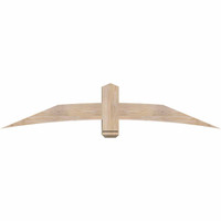 72"W x 15"H x 5 1/2"D x 5 1/2"F, 05/12 Pitch, Bellingham Smooth Timber Gable Bracket, Douglas Fir