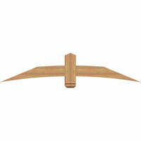 72"W x 15"H x 5 1/2"D x 5 1/2"F, 05/12 Pitch, Bellingham Smooth Timber Gable Bracket, Western Red Cedar