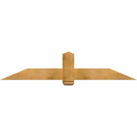 72"W x 15"H x 06"D x 6"F, 05/12 Pitch, Eugene Rough Sawn Timber Gable Bracket, Western Red Cedar