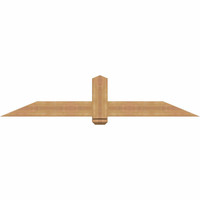 72"W x 15"H x 5 1/2"D x 5 1/2"F, 05/12 Pitch, Eugene Smooth Timber Gable Bracket, Western Red Cedar