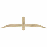 72"W x 18"H x 04"D x 4"F, 06/12 Pitch, Bellingham Rough Sawn Timber Gable Bracket, Douglas Fir