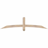 72"W x 18"H x 3 1/2"D x 3 1/2"F, 06/12 Pitch, Bellingham Smooth Timber Gable Bracket, Douglas Fir