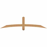 72"W x 18"H x 3 1/2"D x 3 1/2"F, 06/12 Pitch, Bellingham Smooth Timber Gable Bracket, Western Red Cedar