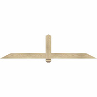 72"W x 18"H x 04"D x 4"F, 06/12 Pitch, Eugene Rough Sawn Timber Gable Bracket, Douglas Fir