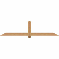 72"W x 18"H x 3 1/2"D x 3 1/2"F, 06/12 Pitch, Eugene Smooth Timber Gable Bracket, Western Red Cedar