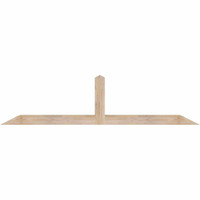 72"W x 18"H x 3 1/2"D x 3 1/2"F, 06/12 Pitch, Portland Smooth Timber Gable Bracket, Douglas Fir