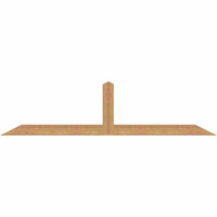 72"W x 18"H x 3 1/2"D x 3 1/2"F, 06/12 Pitch, Portland Smooth Timber Gable Bracket, Western Red Cedar