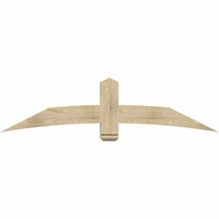 72"W x 18"H x 04"D x 6"F, 06/12 Pitch, Bellingham Rough Sawn Timber Gable Bracket, Douglas Fir