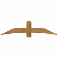 72"W x 18"H x 04"D x 6"F, 06/12 Pitch, Bellingham Rough Sawn Timber Gable Bracket, Western Red Cedar