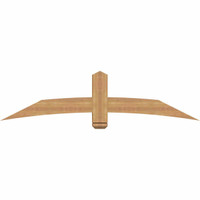 72"W x 18"H x 3 1/2"D x 5 1/2"F, 06/12 Pitch, Bellingham Smooth Timber Gable Bracket, Western Red Cedar