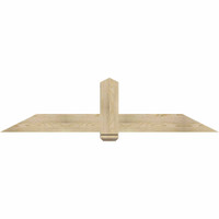 72"W x 18"H x 04"D x 6"F, 06/12 Pitch, Eugene Rough Sawn Timber Gable Bracket, Douglas Fir