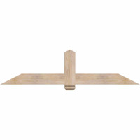 72"W x 18"H x 3 1/2"D x 5 1/2"F, 06/12 Pitch, Eugene Smooth Timber Gable Bracket, Douglas Fir