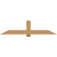 72"W x 18"H x 3 1/2"D x 5 1/2"F, 06/12 Pitch, Eugene Smooth Timber Gable Bracket, Western Red Cedar