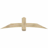72"W x 18"H x 06"D x 6"F, 06/12 Pitch, Bellingham Rough Sawn Timber Gable Bracket, Douglas Fir