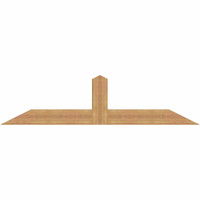 72"W x 18"H x 3 1/2"D x 5 1/2"F, 06/12 Pitch, Portland Smooth Timber Gable Bracket, Western Red Cedar