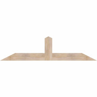 72"W x 18"H x 3 1/2"D x 5 1/2"F, 06/12 Pitch, Portland Smooth Timber Gable Bracket, Douglas Fir