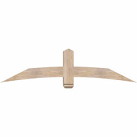 72"W x 18"H x 5 1/2"D x 5 1/2"F, 06/12 Pitch, Bellingham Smooth Timber Gable Bracket, Douglas Fir