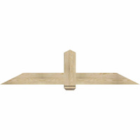 72"W x 18"H x 06"D x 6"F, 06/12 Pitch, Eugene Rough Sawn Timber Gable Bracket, Douglas Fir