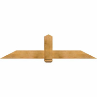 72"W x 18"H x 06"D x 6"F, 06/12 Pitch, Eugene Rough Sawn Timber Gable Bracket, Western Red Cedar