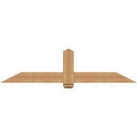 72"W x 18"H x 5 1/2"D x 5 1/2"F, 06/12 Pitch, Eugene Smooth Timber Gable Bracket, Western Red Cedar