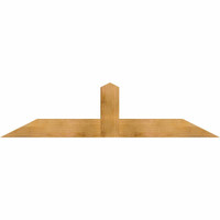 72"W x 18"H x 06"D x 6"F, 06/12 Pitch, Portland Rough Sawn Timber Gable Bracket, Western Red Cedar