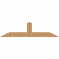 72"W x 18"H x 5 1/2"D x 5 1/2"F, 06/12 Pitch, Portland Smooth Timber Gable Bracket, Western Red Cedar