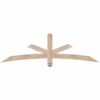 72"W x 21"H x 3 1/2"D x 3 1/2"F, 07/12 Pitch, Alberta Smooth Timber Gable Bracket, Douglas Fir